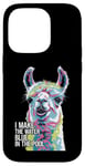 iPhone 14 Pro Funny Llama "I Make the Water Blue" Pool Party Joke Case