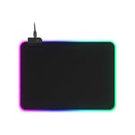 Tapis de Souris RGB Gaming –350x250x4mm LED Tapis de Souris avec Base en Caoutchouc Antidérapant, Tapis de Souris Doux pour MacBook, PC, Ordinateur