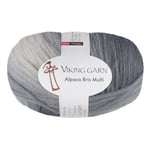 Alpaca Bris Multi Garn 1000 g Grå Multi 314 Viking Garn