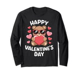 Valentine's Day Funny Teddy Bear Heart Love Valentines Long Sleeve T-Shirt