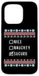 Coque pour iPhone 15 Pro Gentil Coquin Noël Suguru Pull Moche