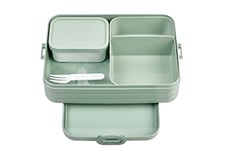 Mepal Bento Lunch Box Large - Boite dejeuner - Pour 4 Sandwiches ou 8 Tranches de Pain - Lunchbox pour Sandwichs, Petits Snacks et Restes - Snack & Déjeuner - Nordic sage