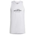 adidas Tank Top Own The Run End Plastic Waste - Vit, storlek XX-Large