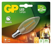 GP - LED Lamp Filament Mini Candle, E14, DIM, 5W (40W), 470lm