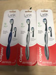 Colgate Link Deep Clean Replacement Head Manual Toothbrush SOFT X3