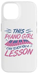 Coque pour iPhone 14 Piano Girl Design de Piano pour Pianiste