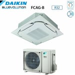 daikin bluevolution climatiseur cassette round flow 18000 btu fcag50b + rzag50a r-32 wi-fi en option avec grille standard incluse