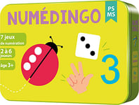 Aritma - NUMÉDINGO PS/MS - Jeu Éducatif dès 7 ans - 7 Jeux de Numérotation - 2 Niveaux - Apprendre à Compter de 1 à 6 - Jouer en Classe ou en Famille - 1-8 joueurs - 15 min - Version Française