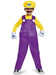 Wario Deluxe Super Mario Villain Bad Plumber Video Game Cartoon Boys Costume S