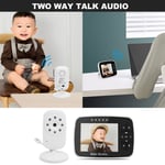 3.5 Inch Wireless Digital Video Baby Monitor Temperature Monitoring Security