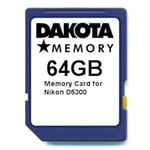 64GB Memory Card for Nikon D5300