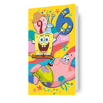 Age 6 Birthday Card, Spongebob Square Pants Birthday Card, Official Product