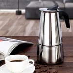 Cafetière italienne 12 tasses en acier inoxydable