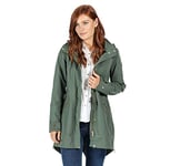 Regatta Parka à Capuche ALERIE imperméable, Respirante et déperlante avec Doublure Chaude et Ouverture zippée intégrale Jackets Waterproof Shell Femme, Thyme Leaf, FR : XL (Taille Fabricant : 18)