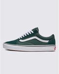 VANS Chaussures Unisexe Old Skool, Couleur Theory - : Scarab Vert/Blanc