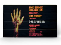 Pyramid International James Bond Goldfinger One-Sheet, Large Wooden Wall Art