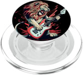 Costume de lion à bascule avec guitare électrique PopSockets PopGrip pour MagSafe