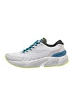 FILA Men's Raceway Running Shoe, Gray Violet-Safety Yellow-Blue Coral, 13 UK