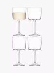 LSA International Gio Wine Glass, Set of 4, 250ml, Clear