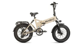 Velo electrique pliant compact 20  storm beige diablo bikes