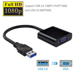 USB 3.0 to VGA Adapter Cable External Graphic Card Converter For Laptop Computer