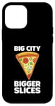 Coque pour iPhone 12 mini Design amusant Love Pizza Big City Style