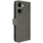 Avizar Case for Xiaomi Redmi 13C Card-holder Cover Video Stand Feature, Grey