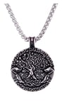 Northern Viking Jewelry Varg Tree of Life halsband NVJRS111