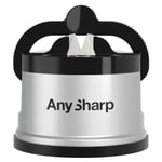 Anysharp Knife Sharpener, Hands-Free Safety, Powergrip Suction, Safely Sharpens 