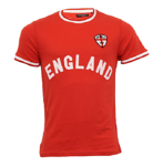 BRAVE SOUL Mens World Cup T Shirt England Red Size 7/8 Years