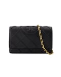 Tory Burch Womens Fleming Soft Chain Wallet Crossbody Bag - - Leather - Black - One Size