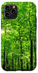 Coque pour iPhone 11 Pro Vert Pluie Forêt Jungle Nature