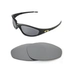 NEW POLARIZED CUSTOM SILVER LENS FOR OAKLEY STRAIGHT JACKET 1999 SUNGLASSES