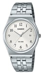 Casio Stainless Steel White Dial Quartz MTP-B145D-7B Mens Watch