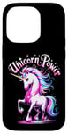 iPhone 14 Pro Cute Girl's Magical Unicorn Power Case