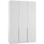 Armoire 3 portes wilma 135 cm blanche