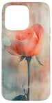 Coque pour iPhone 15 Pro Max Rose grunge douce atmosphère rêveuse rose art