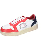 Chaussures Homme ATLANTIC STARS 42 EU Sneakers Blanc Cuir Rouge BC171-42