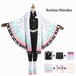 Anime Demon Slayer: Kimetsu No Yaiba Zenitsu Giyu Tanjirou Kamado Nezuko Cosplay Kimono Uniform Cosplay-dräkt för barn och vuxna Kochou Shinobu Kids 150