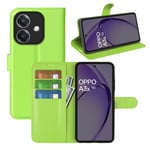 Oppo A60 5G      Pu Wallet Case    [Green]