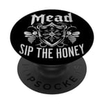 Mead Sip The Honey | Miel de bière amusant PopSockets PopGrip Interchangeable