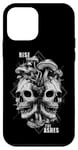 Coque pour iPhone 12 mini Crâne Morille Mushrooms Rise From The Ashes Mycologist Goth