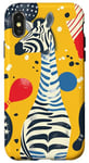 Coque pour iPhone X/XS Jaune Pop Art Imprimé Animal Patriotique Bowling Drapeau Américain