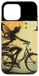 iPhone 16 Pro Max Fairy and butterflies on bike for boys and girls Case