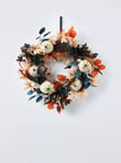 John Lewis Spider Pumpkins Halloween Wreath, Dia.46cm