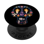 PopSockets Disney and Pixar's Coco Land of the Dead Sugar Skull PopSockets PopGrip - Support et Grip pour Smartphone/Tablette avec un Top Interchangeable