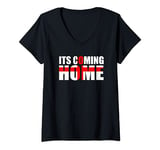 Womens It's coming home, we are the champions V-Neck T-Shirt