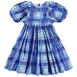 Molo Calyita Short-Sleeved Dress Blue Checks | Blå | 146/152 cm