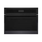 Caple CMS260BS 60cm Black Steel Smart Combi Microwave & Steam Oven