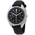 Bulova Moon Apollo Lunar Pilot Chronograph Black Dial Quartz Men's watch 96B251